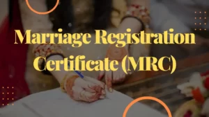 NADRA Marriage Registration Certificate (MRC)